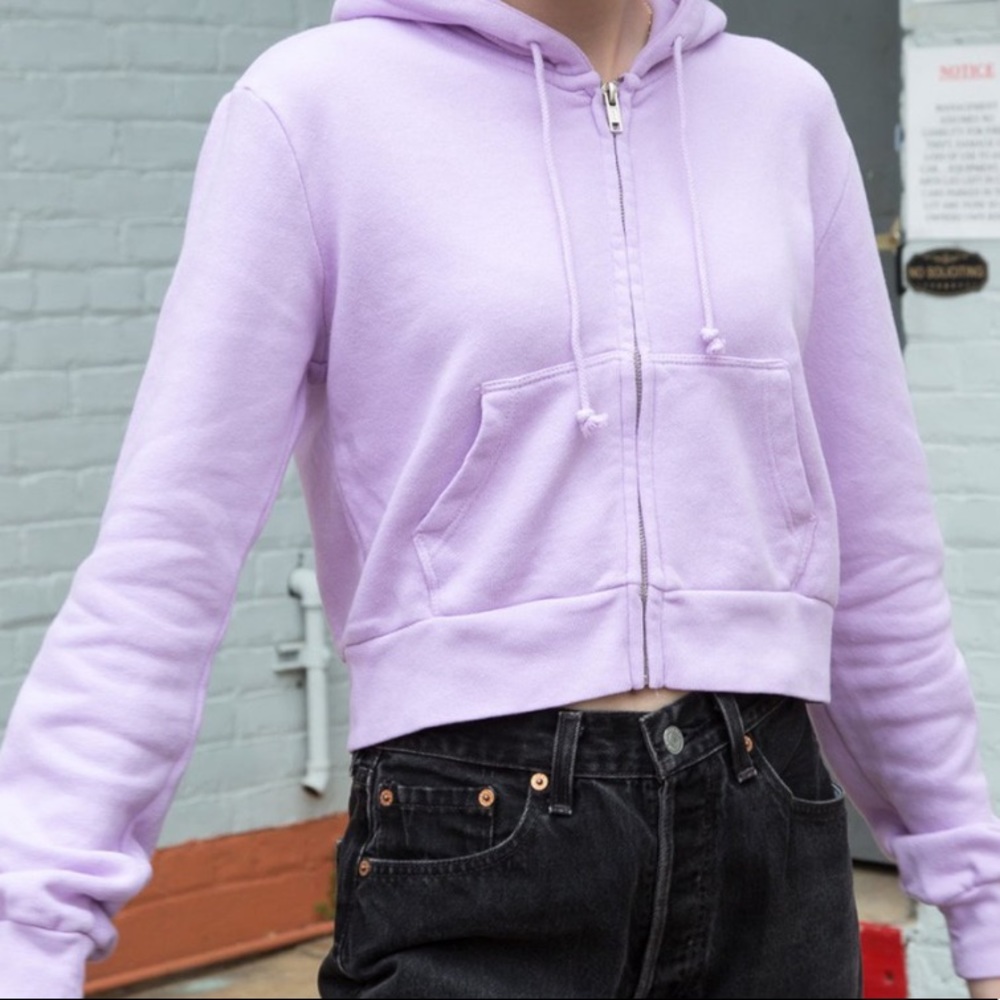 Brandy Melville Lilac Crystal Hoodie